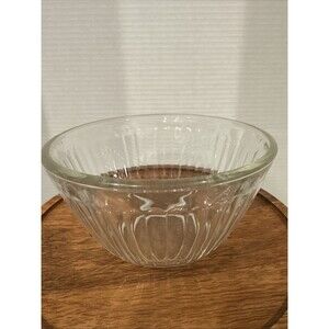 Pyrex 5.5" Clear Ribbed Small Mixing Bowl 3 Cup 750 ml  # 7401-S USA Mint!